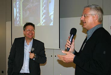 Ludwig J. Grepmair neben Kongressmoderator Dr. Christoph Egger-Büssing