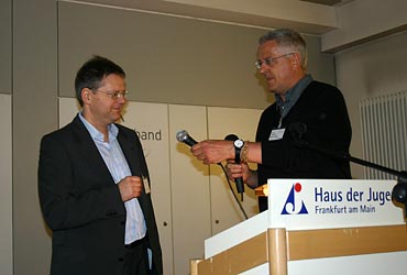 Ludwig J. Grepmair neben Kongressmoderator Dr. Christoph Egger-Büssing